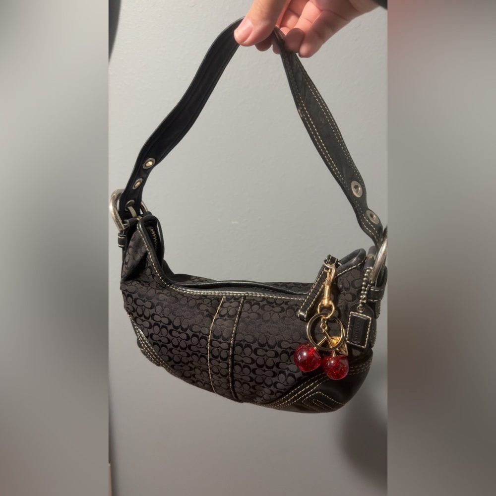 Coach mini black hobo‼️‼️SOLD‼️‼️ - Picture 2 of 10